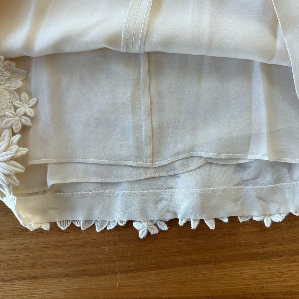 Tory Burch white lace sleeveless dress. Size 10 - Picture 4 of 12